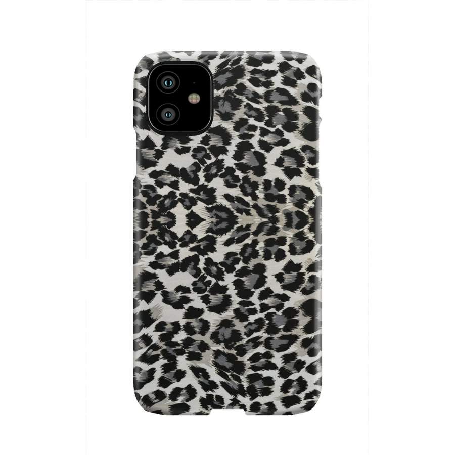 Gray Cheetah Leopard Pattern Print Iphone & Android Phone Cases