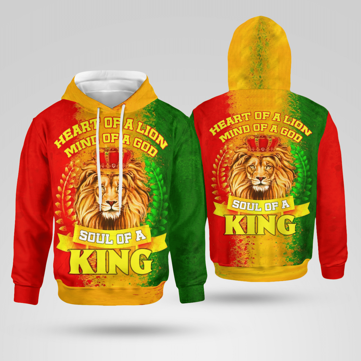 Wooni African Heart Of A Lion Cool Design 3D Printed Hoodie W131219