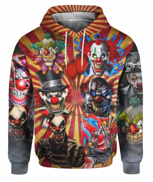 Creepy Clown At Halloween Night 3D All Over Printed Shirts For Men And Women, Gift For Halloween Day, Happy Halloween