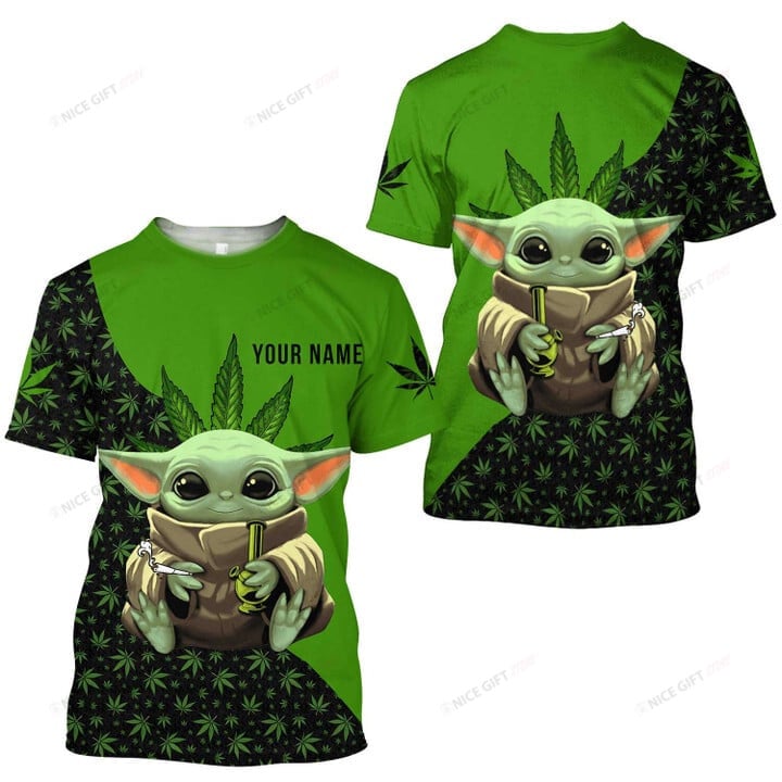 Grogu Cannabis Personalized 3D T-Shirt 3Ts-K3I7