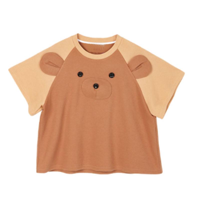 Three-Dimensional Bear Loose T-Shirt