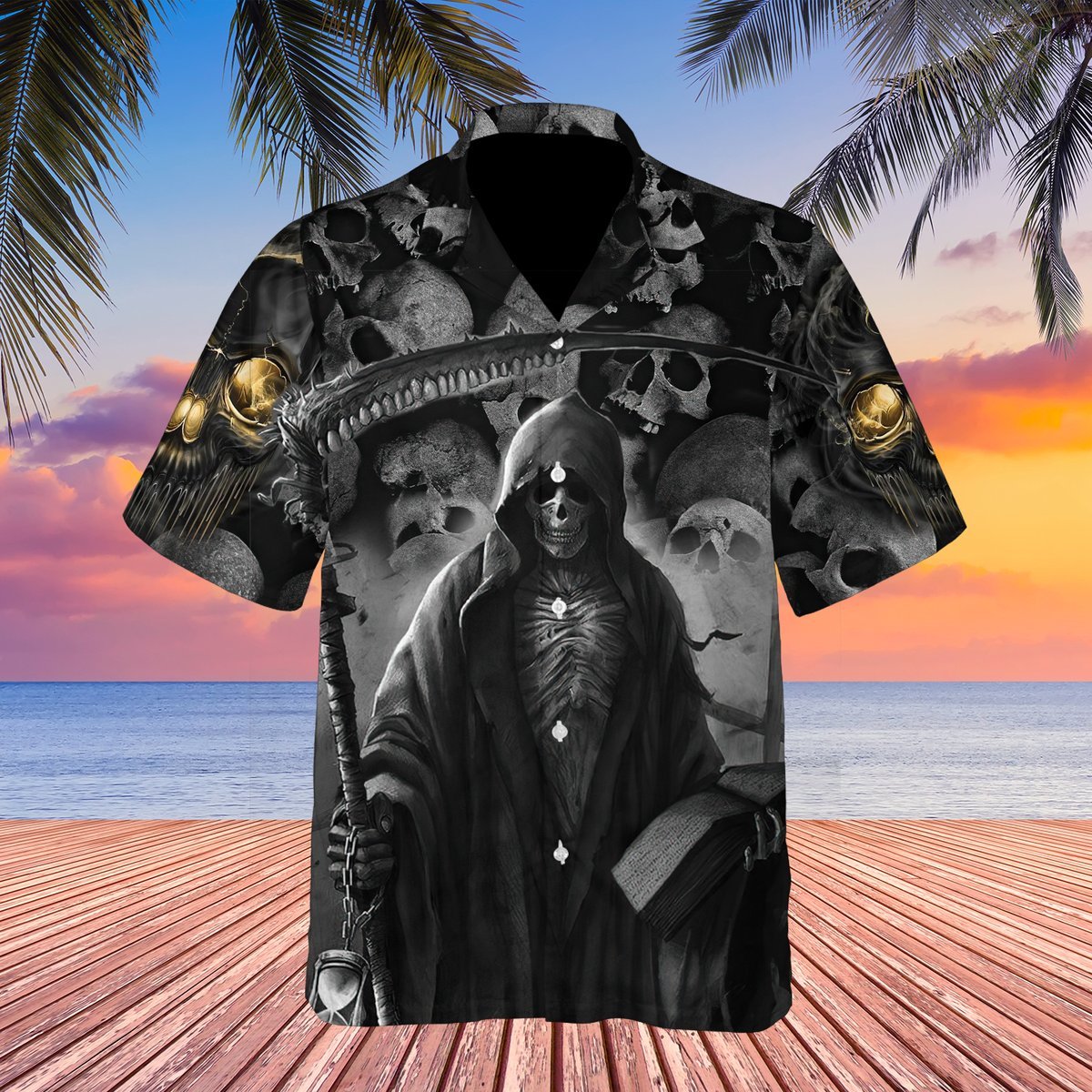 The Death Skull Hawaii Shirt For Men Women Adult Ha4574