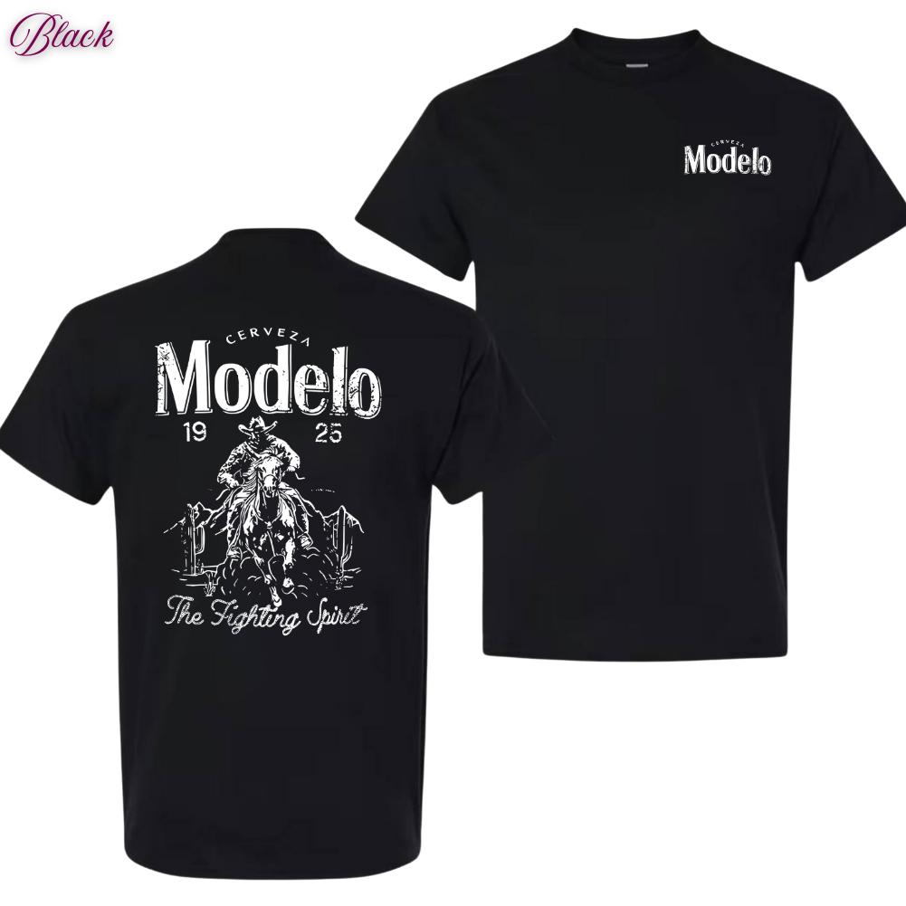 Modelo Beer Cowboy Graphic Tee, Modelo T-Shirt, Modelo Beer Shirt, Cowboy T-Shirt, Vintage Graphic Round Neck Tee, trendy shirt