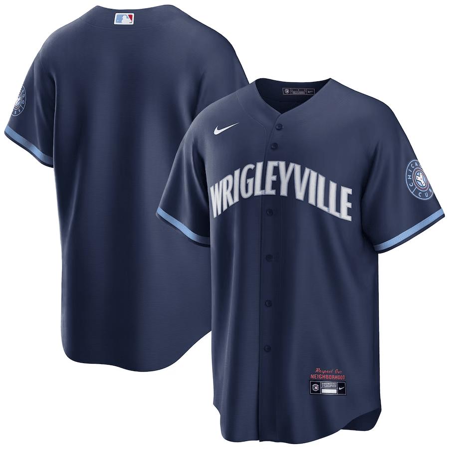 Chicago Cubs City Connect Men Jersey – Navy