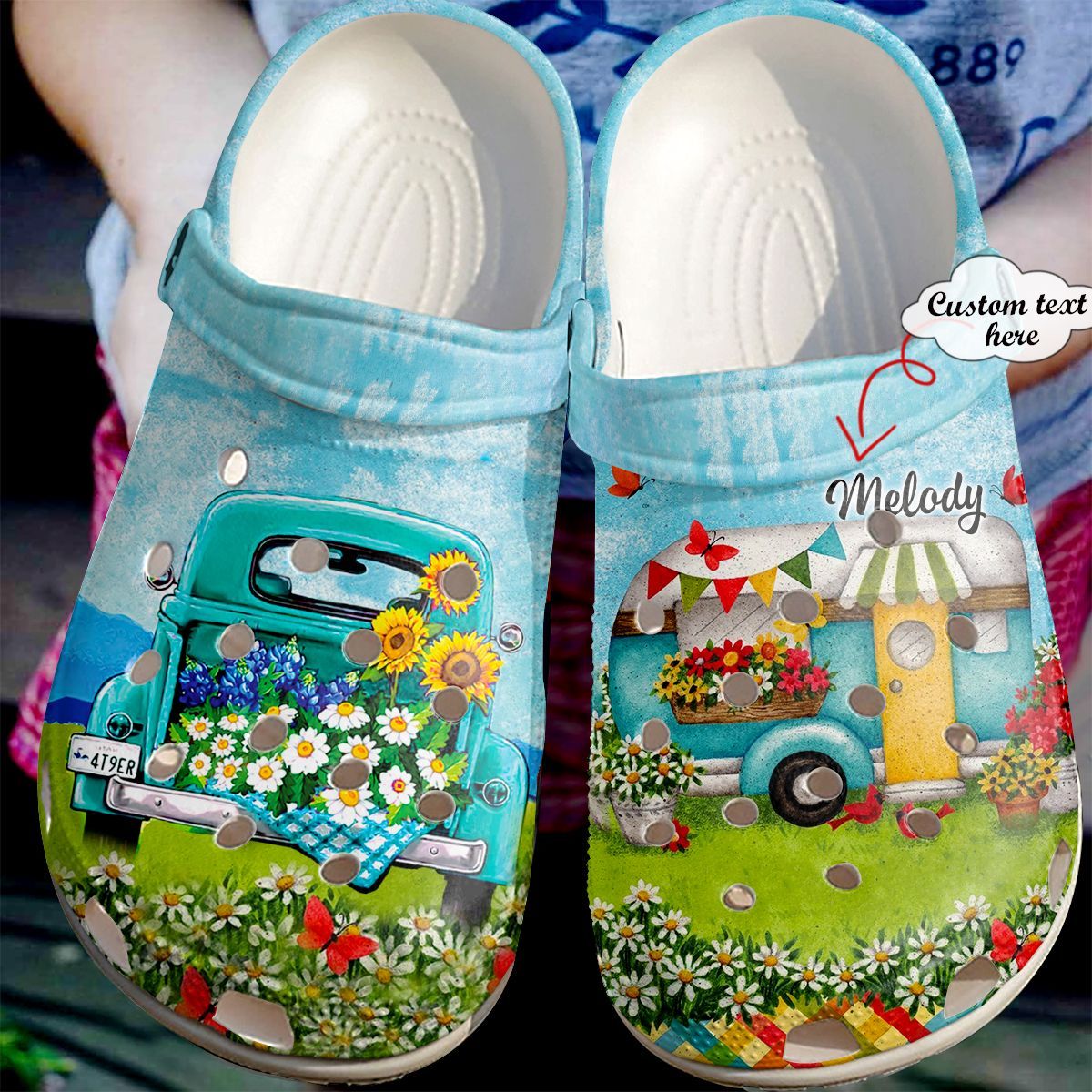 Camping Personalized Clog, Custom Name, Text, Color, Number Fashion Style For Women, Men, Kid, Print 3D Happy Campers