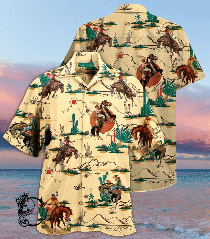 Beach Shirt Discover Cool Horse Cowboy Hawaiian Shirt- Chillicothemall