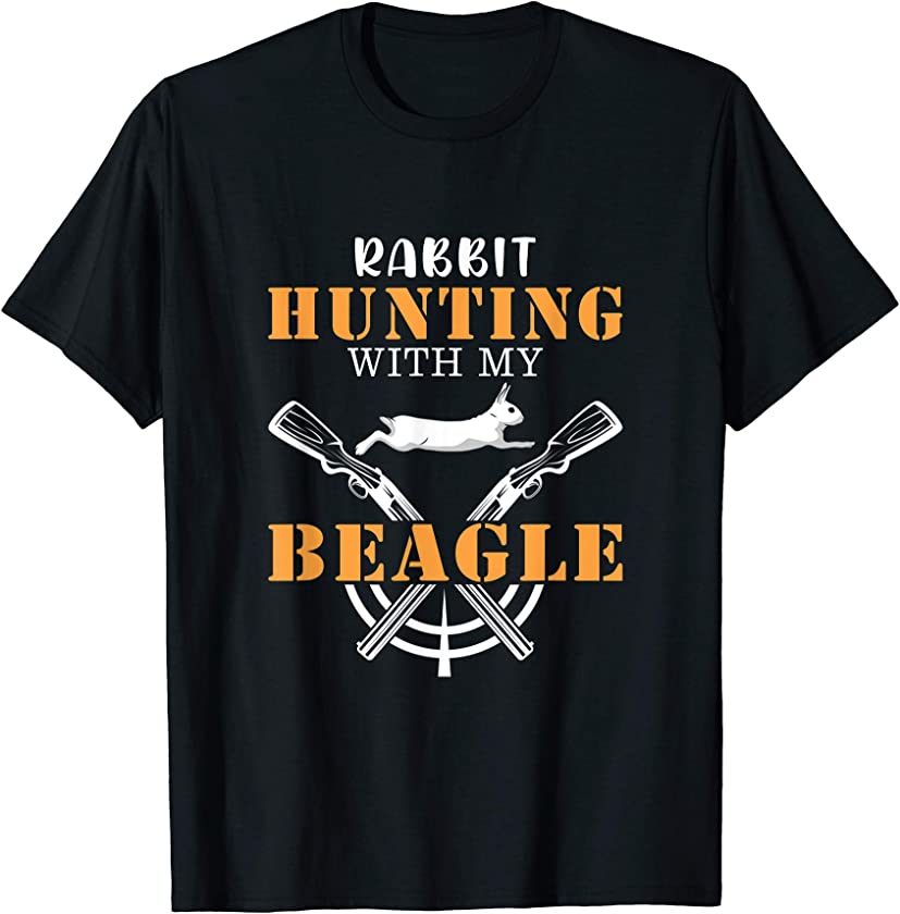 Rabbit Hunting With My Beagle – Cute Proud Hunter outfit T-Shirt