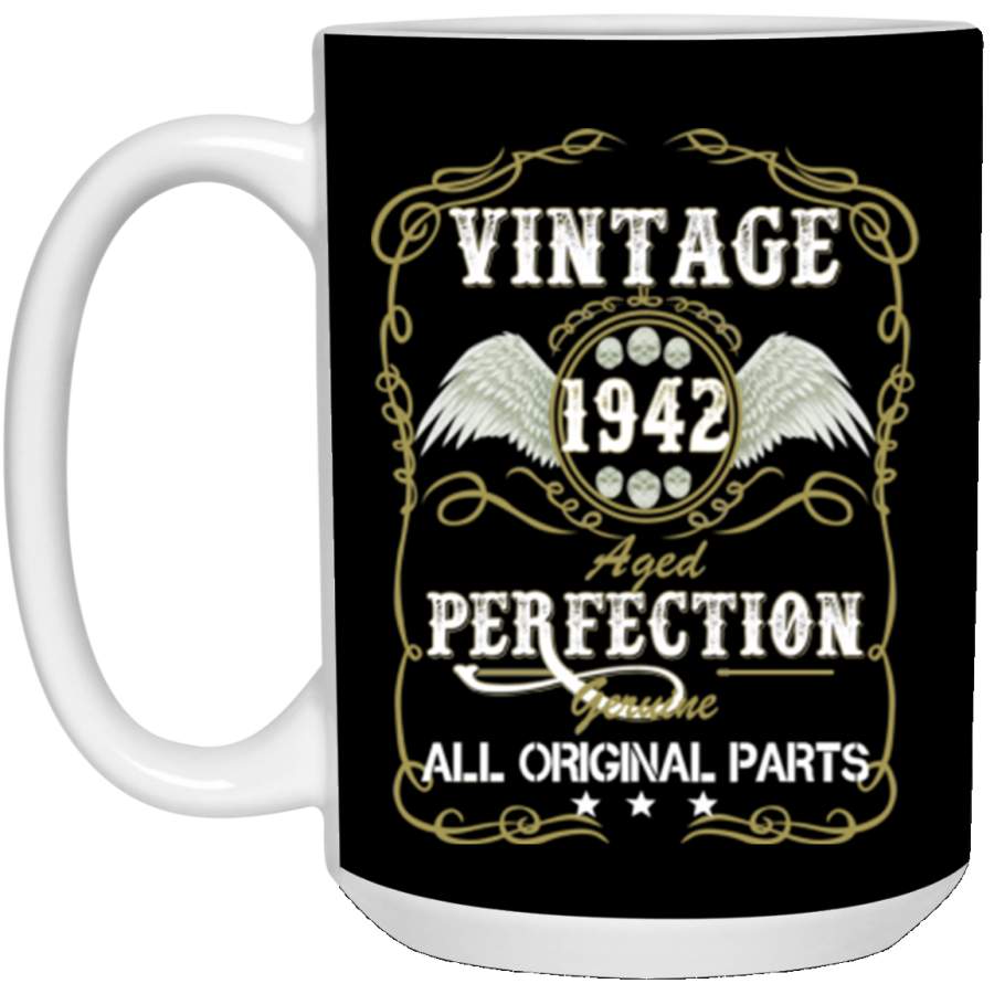 Vintage 1942 All Original Parts 15 oz. Mug