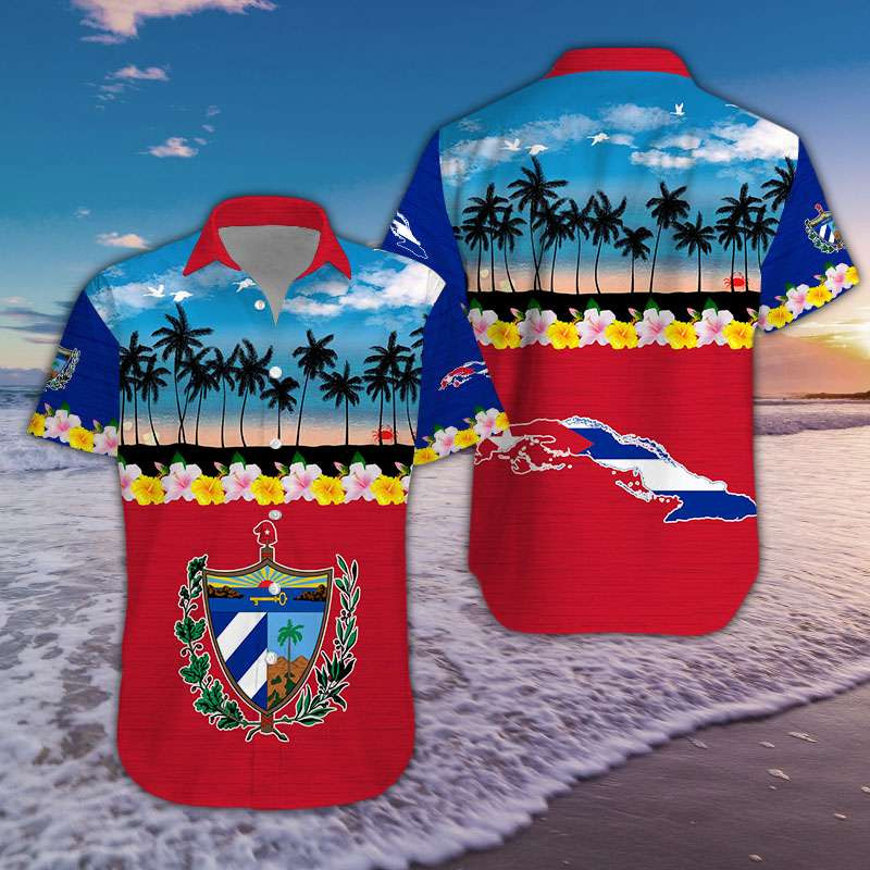 Tropical Beach Cuba Aloha Hawaii Shirts Dh Ha88856