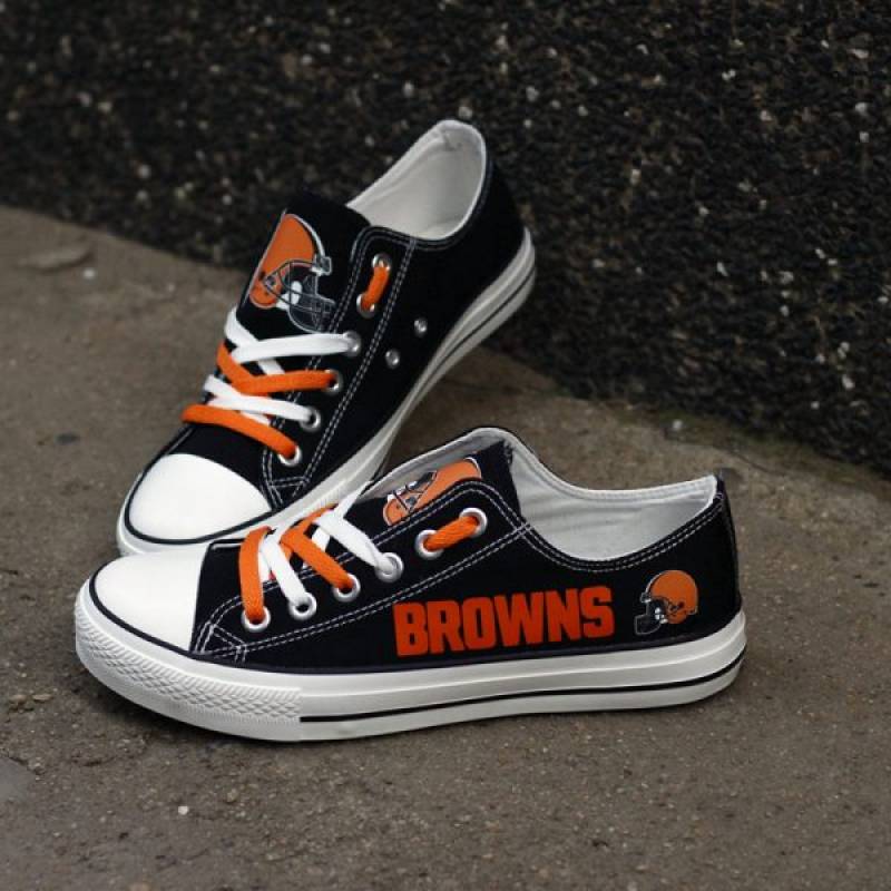 Cleveland Browns Canvas Shoes, Browns Sneakers, Tennis Shoes T-DG26H