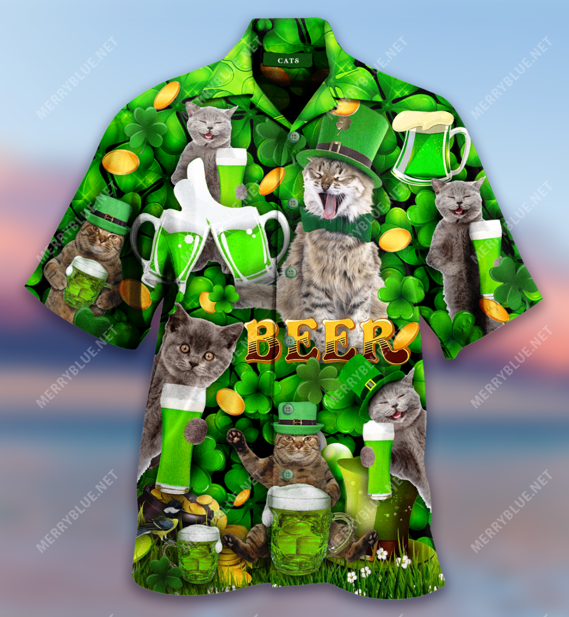 St Patricks Day Cats Hawaii Shirt Ha3618