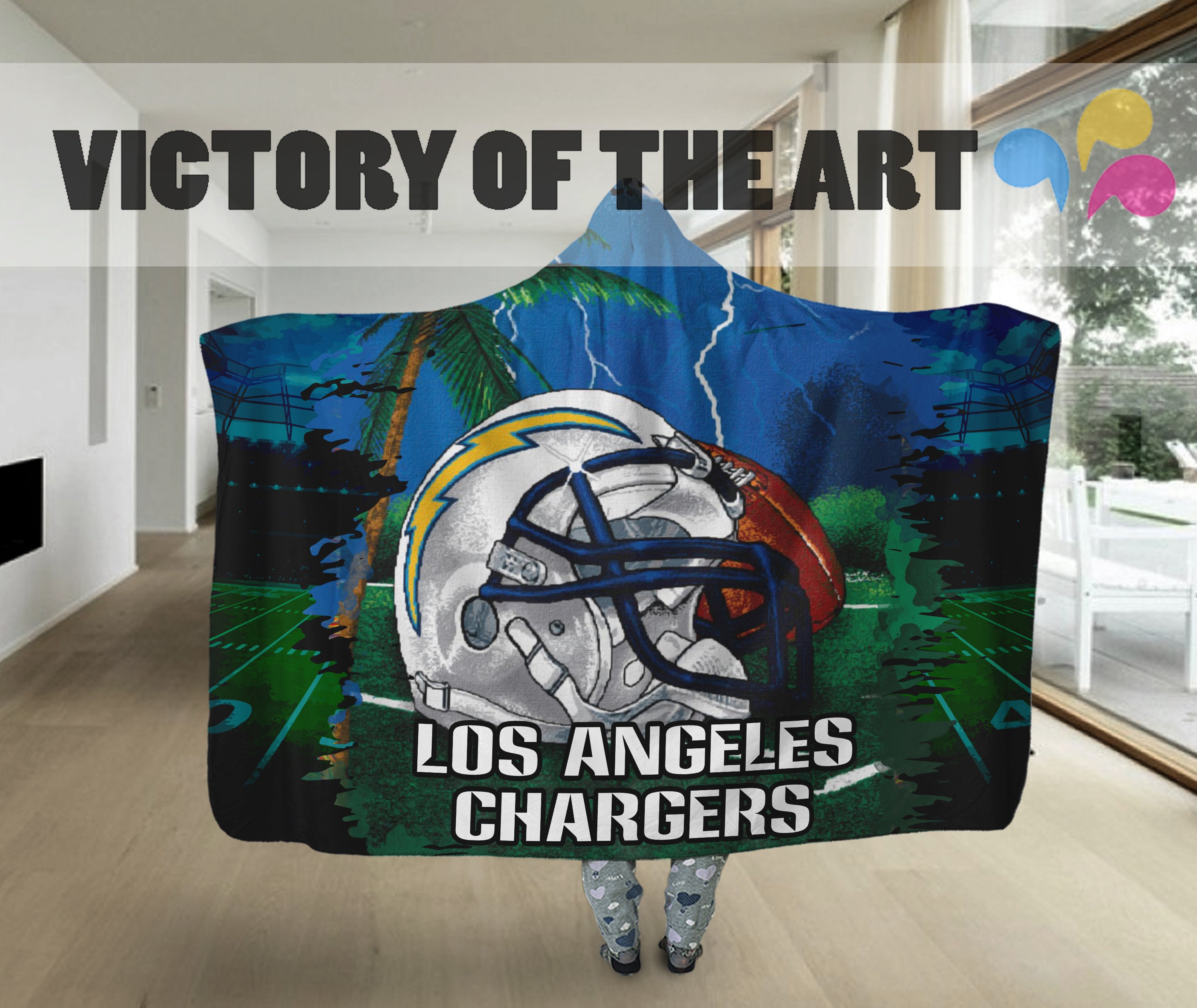 Special Edition Los Angeles Chargers Home Field Advantage Hooded Blanket