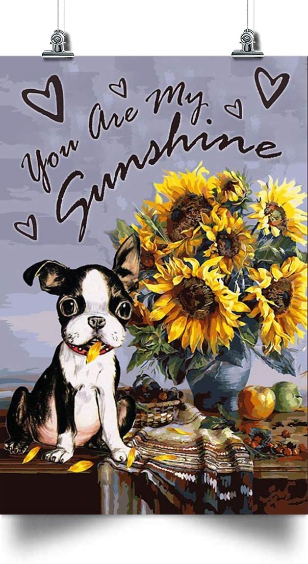 Puppy Poster- You Are My Sunshine-Gift For Friends Anh Relatives