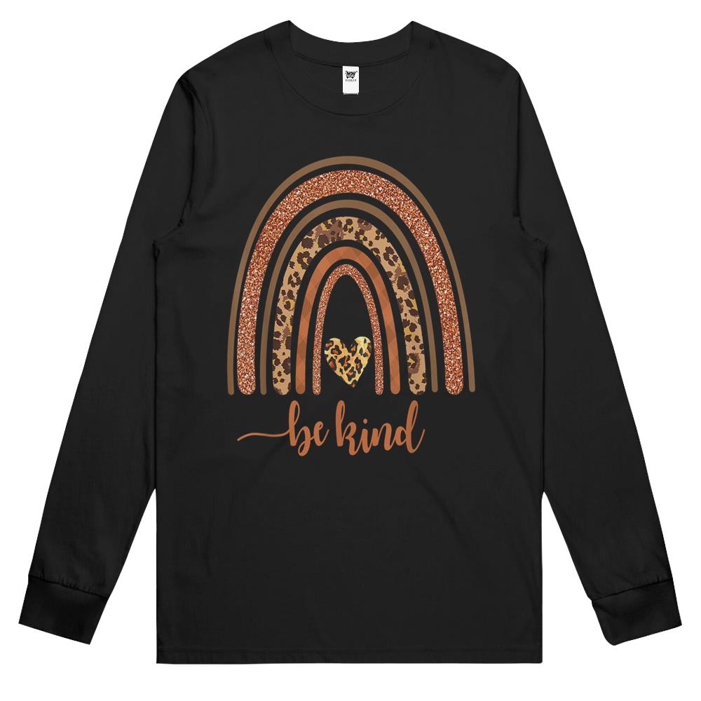 Be Kind Shirt, Be Kind Long Sleeve T Shirts, Be Kind Rainbow Shirt, Be Kind Rainbow Long Sleeve T Shirts, Rainbow Be Kind Shirt, Be Kind Rainbow Leopard Long Sleeve T Shirts