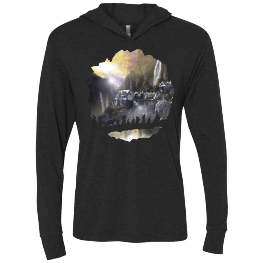 The Fellowship Triblend Long Sleeve Hoodie Tee