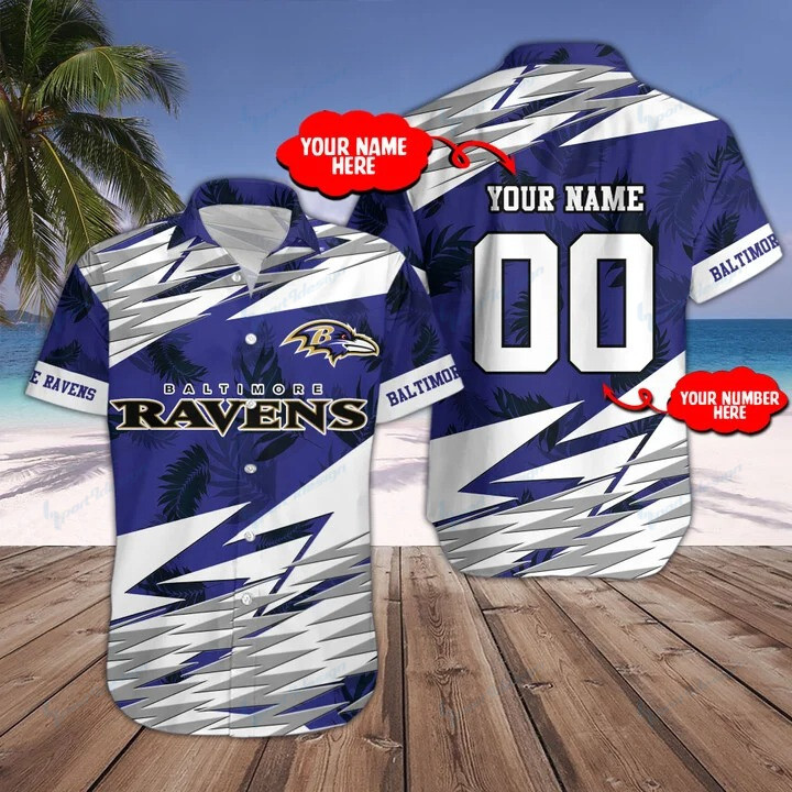 Baltimore Ravens Personalized Button Shirts Bg126