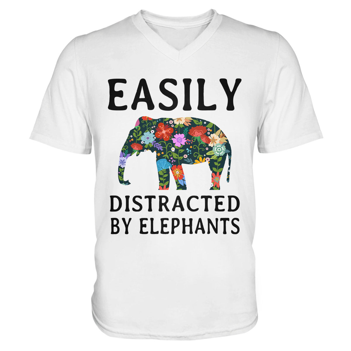 Elephant Lovers Shirt 15 Ez01 1009 Men V-Neck T-Shirt