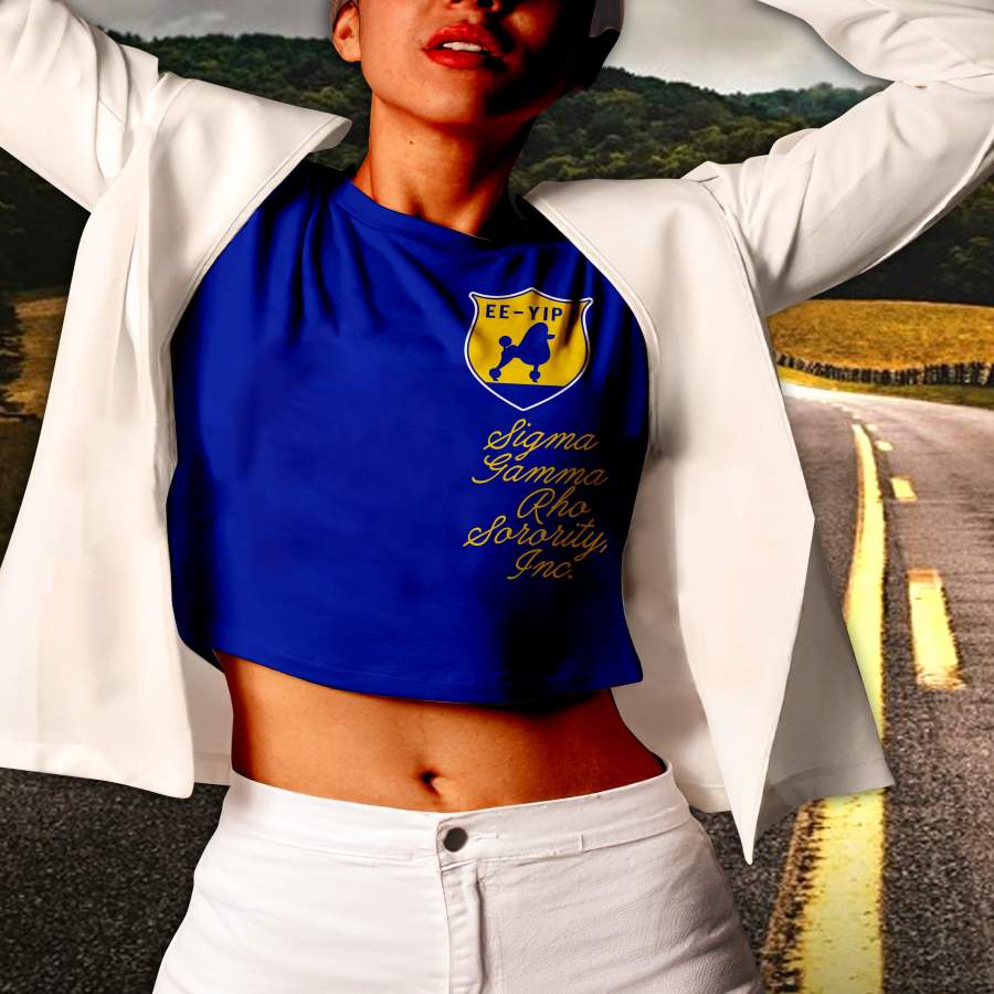 SIGMA GAMMA RHO WOMEN CROPTOP T-SHIRT 11820202