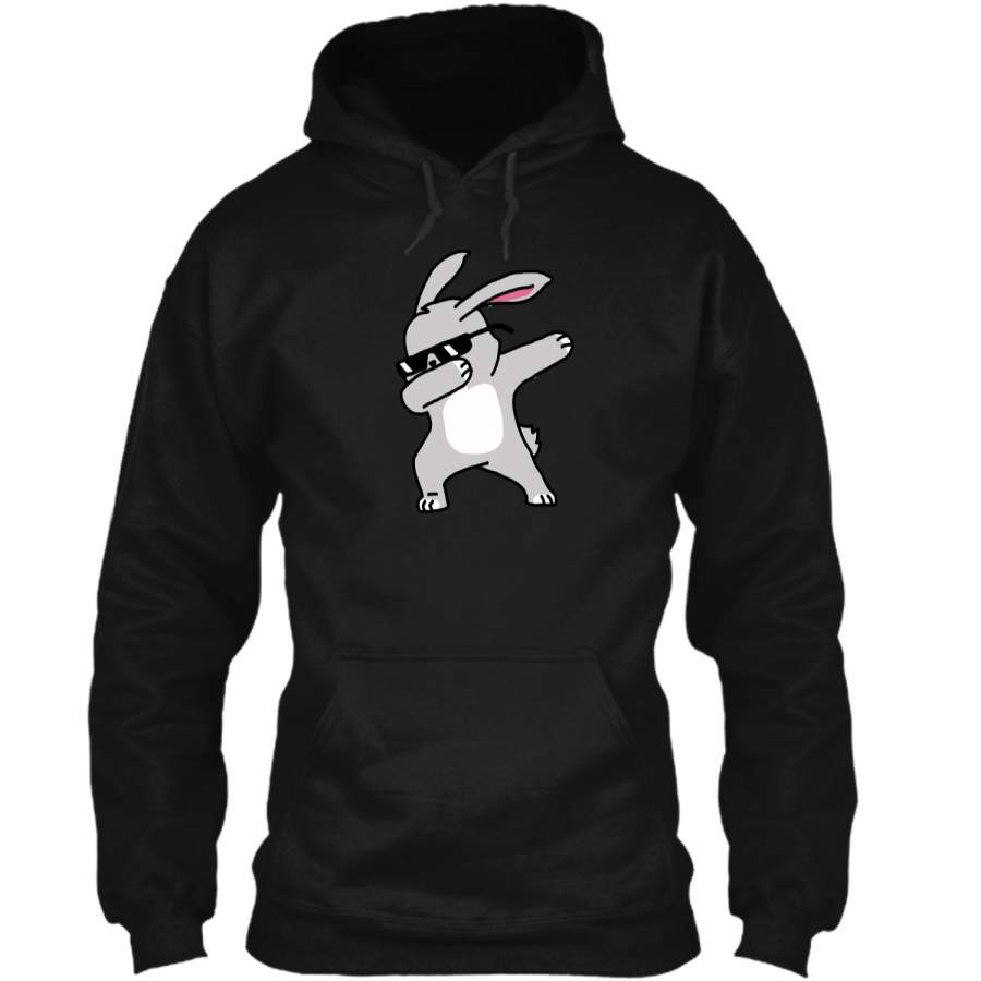 Boys Easter Shirt – Cute Dabbing Easter Bunny T-Shirt Pullover Hoodie 8 oz