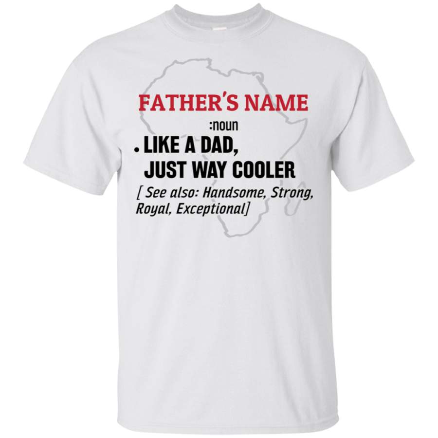 Personalized Father Definition T-shirt