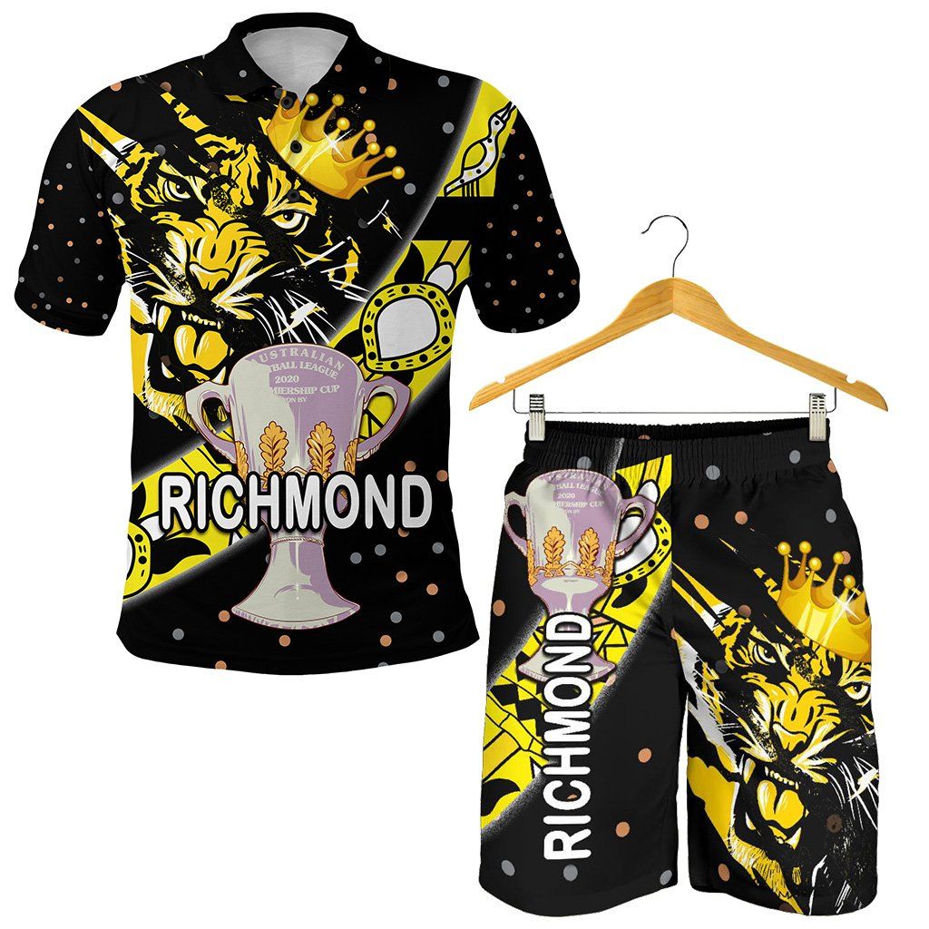 Combo Polo Shirt and Men Short Richmond Premier Tigers Dotted K8