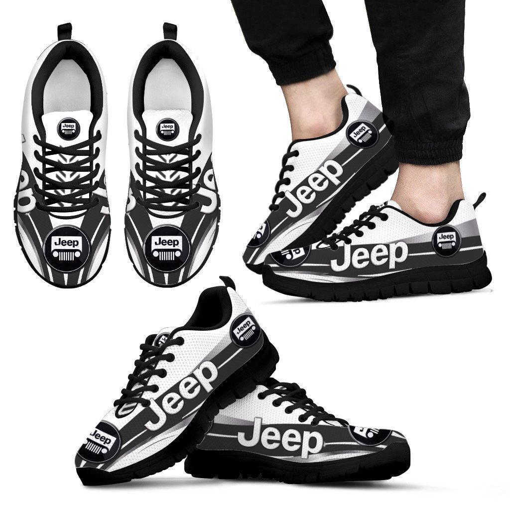 3D Printed Jeep Pvt Sneakers Ver 3 For Men & Women (White)