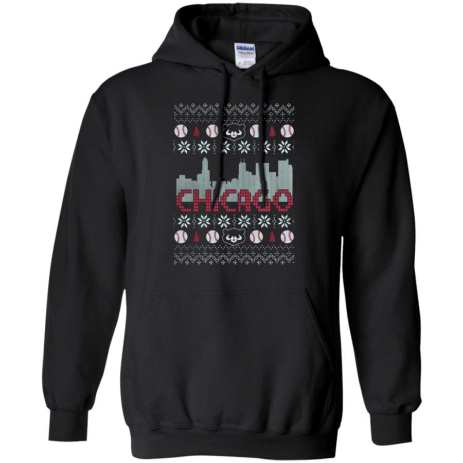 Chicago Cubs ugly christmas sweater Pullover Hoodie