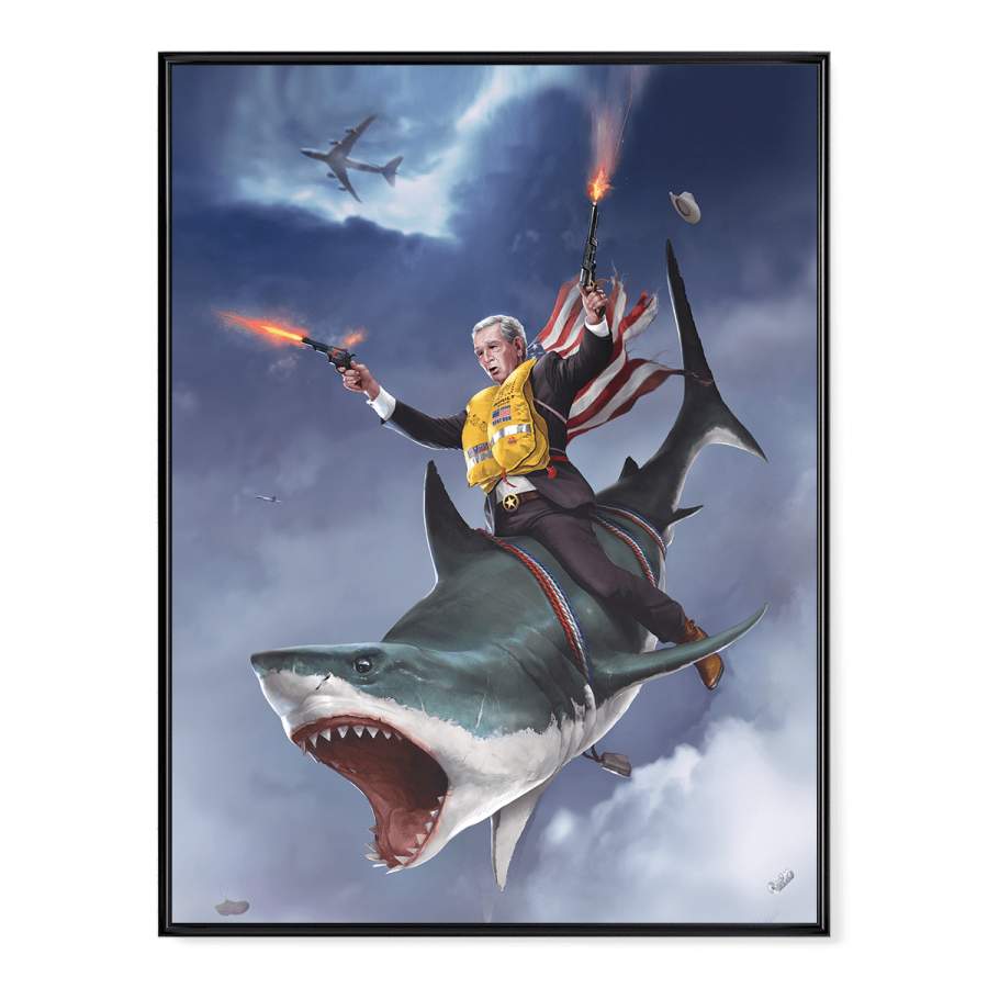 Cowboy Dubya – The Shark Rider – Poster