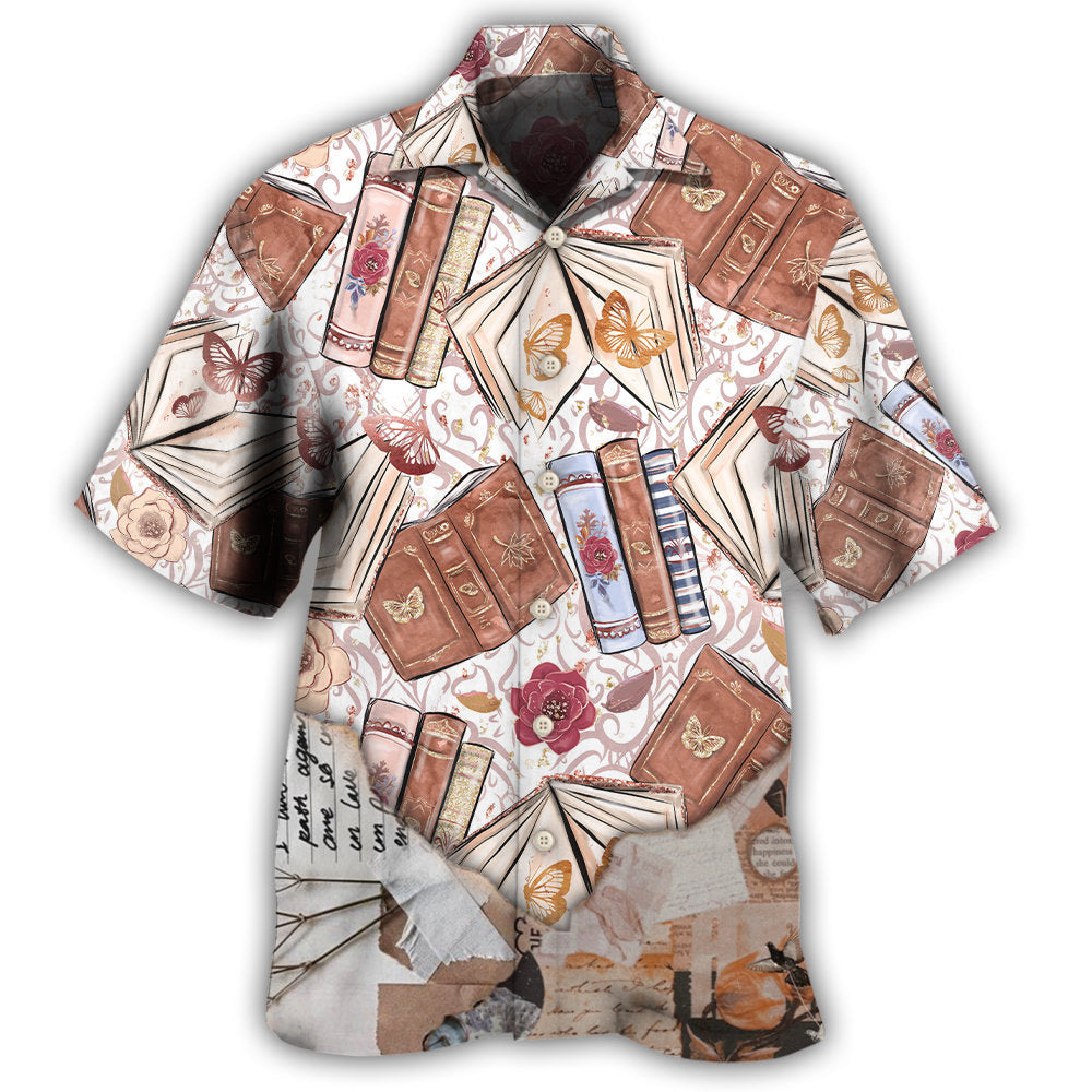 Book With Flower And Butterfly Hawaii Shirt Ha102491