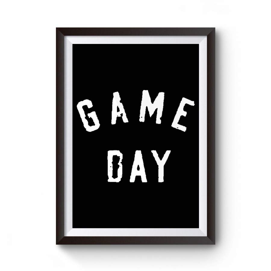 Game Day Retro Vintage Tailgate Graphic Poster