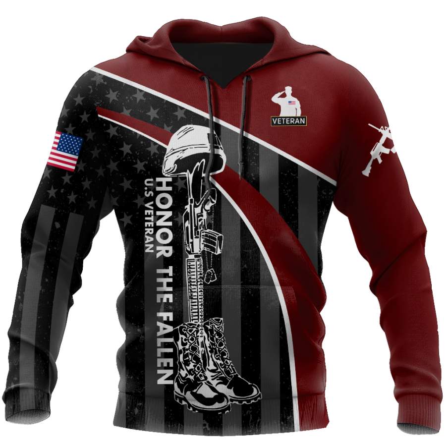 Veteran Honor the fallen Coming Home under a Flag Soldier 3D shirts for men and women