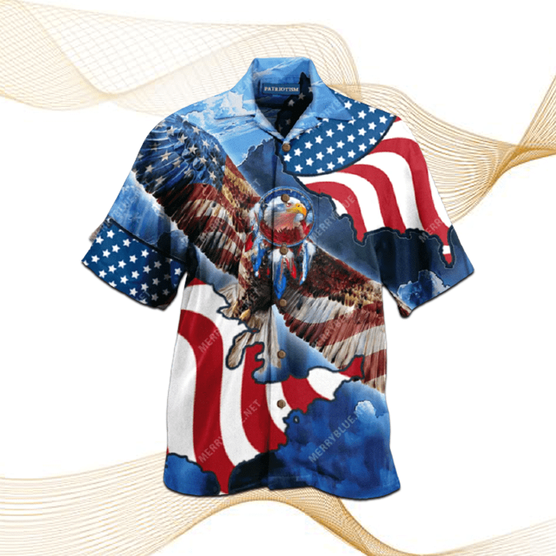 Cover Your Body With Amazing American Flag Special Patriotic Eagle Unisex Hawaii Aloha Shirt V Ha77778