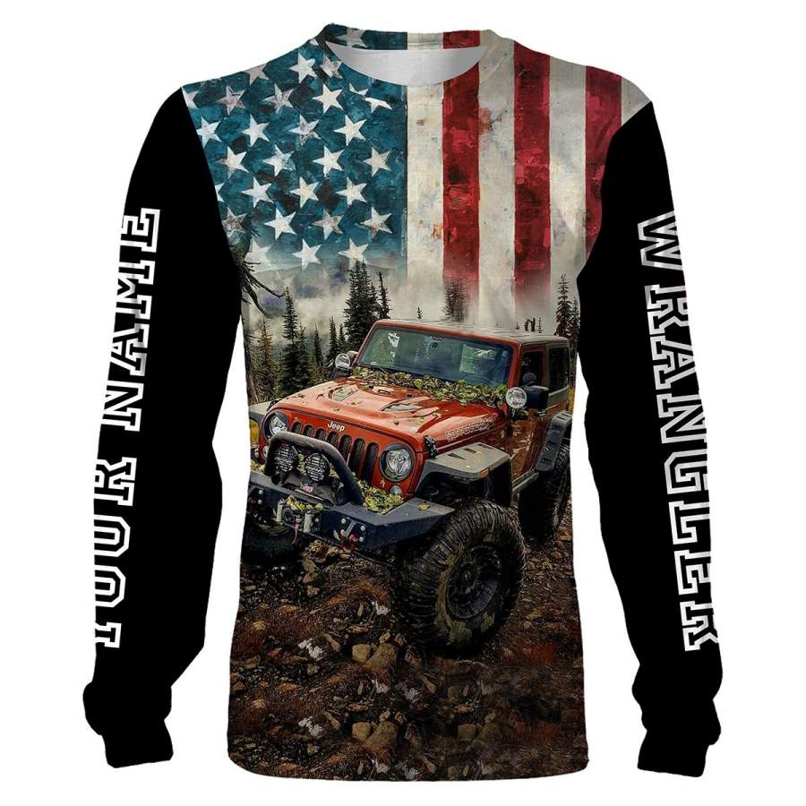 Beautiful american Jeep wrangler 3D Full printing shirts – jeep patriot personalized gift ideas for men and women – NQS1161