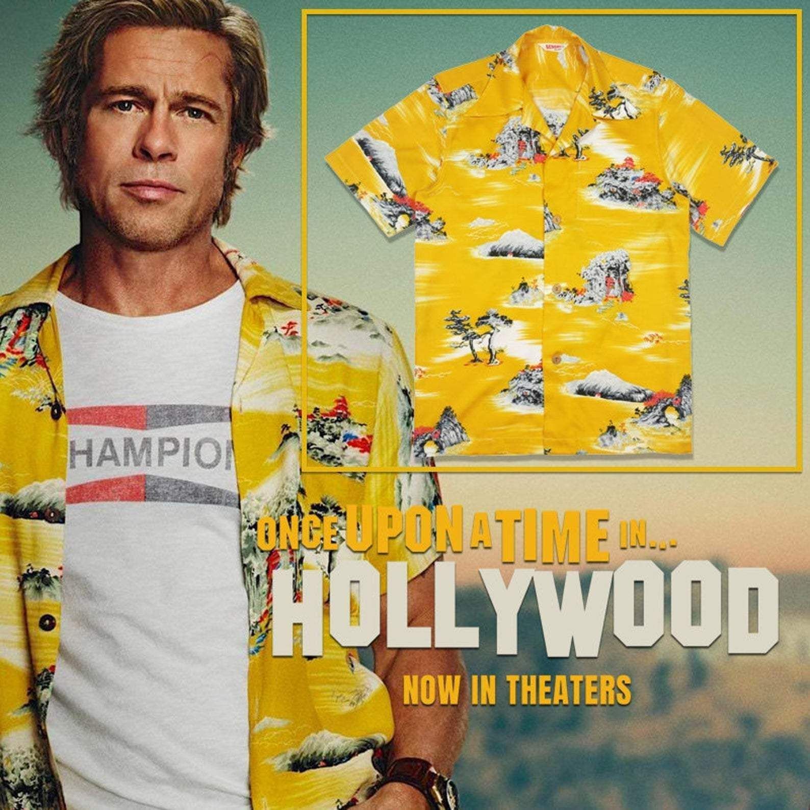 Check Out This Awesome Brad Pitts Tropical Hawaii Aloha Shirts Ha20916