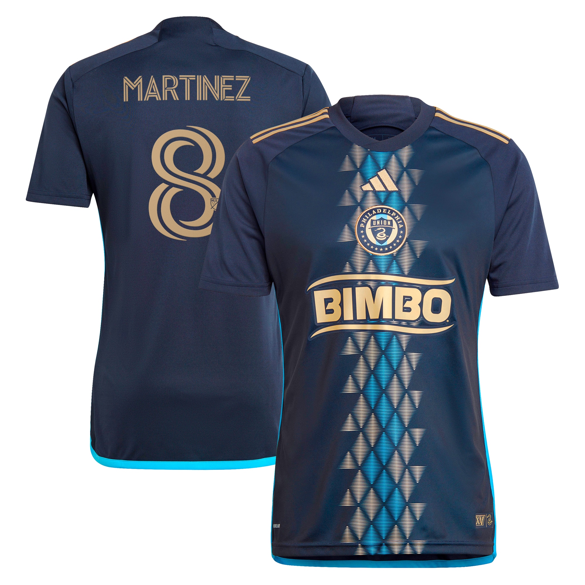 Jose Martinez Philadelphia Union 2024 The XV Kit Replica Player Jersey  Navy