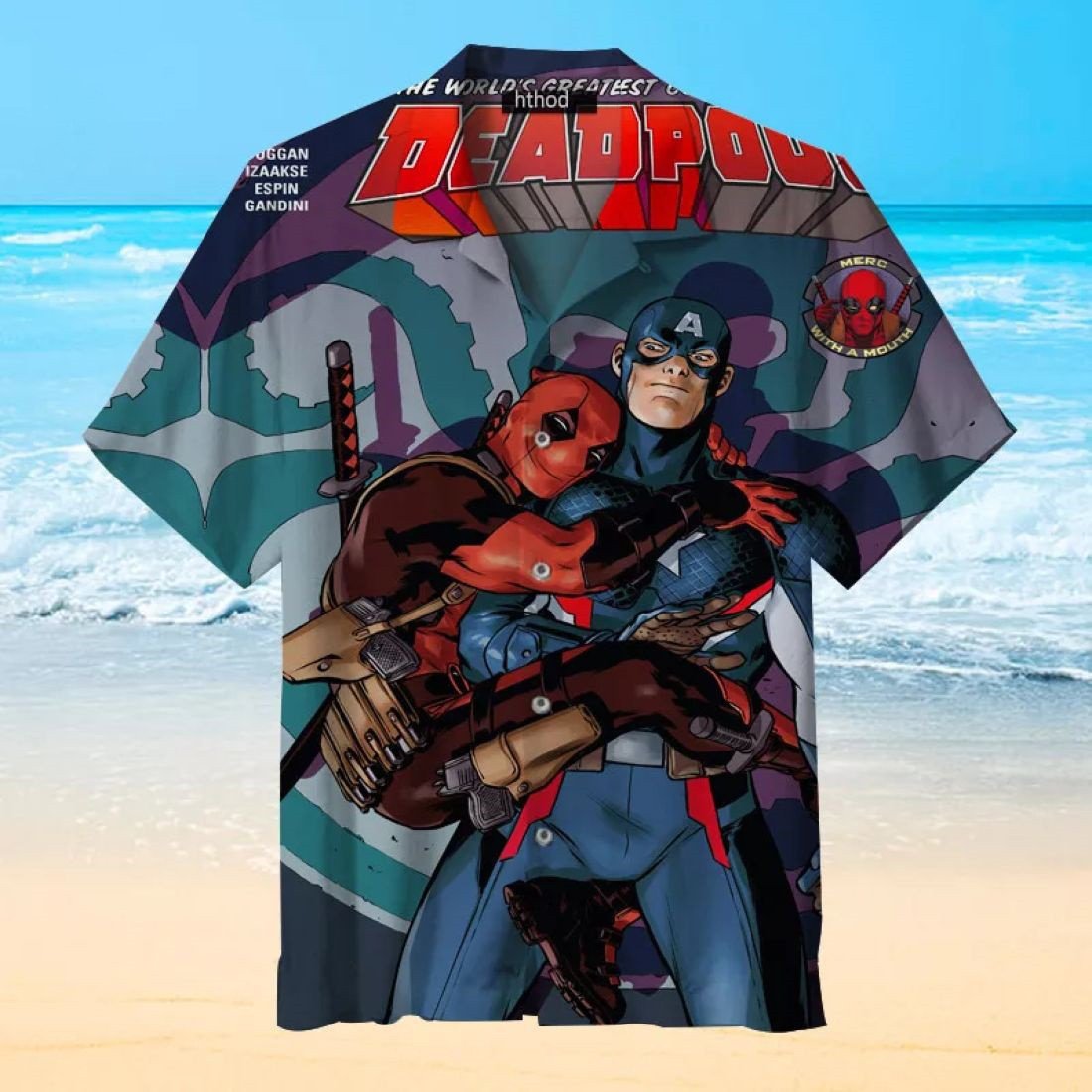 Captain America And Deadpool Marvel Comics All Over Print Hawaii Shirt Ha102631