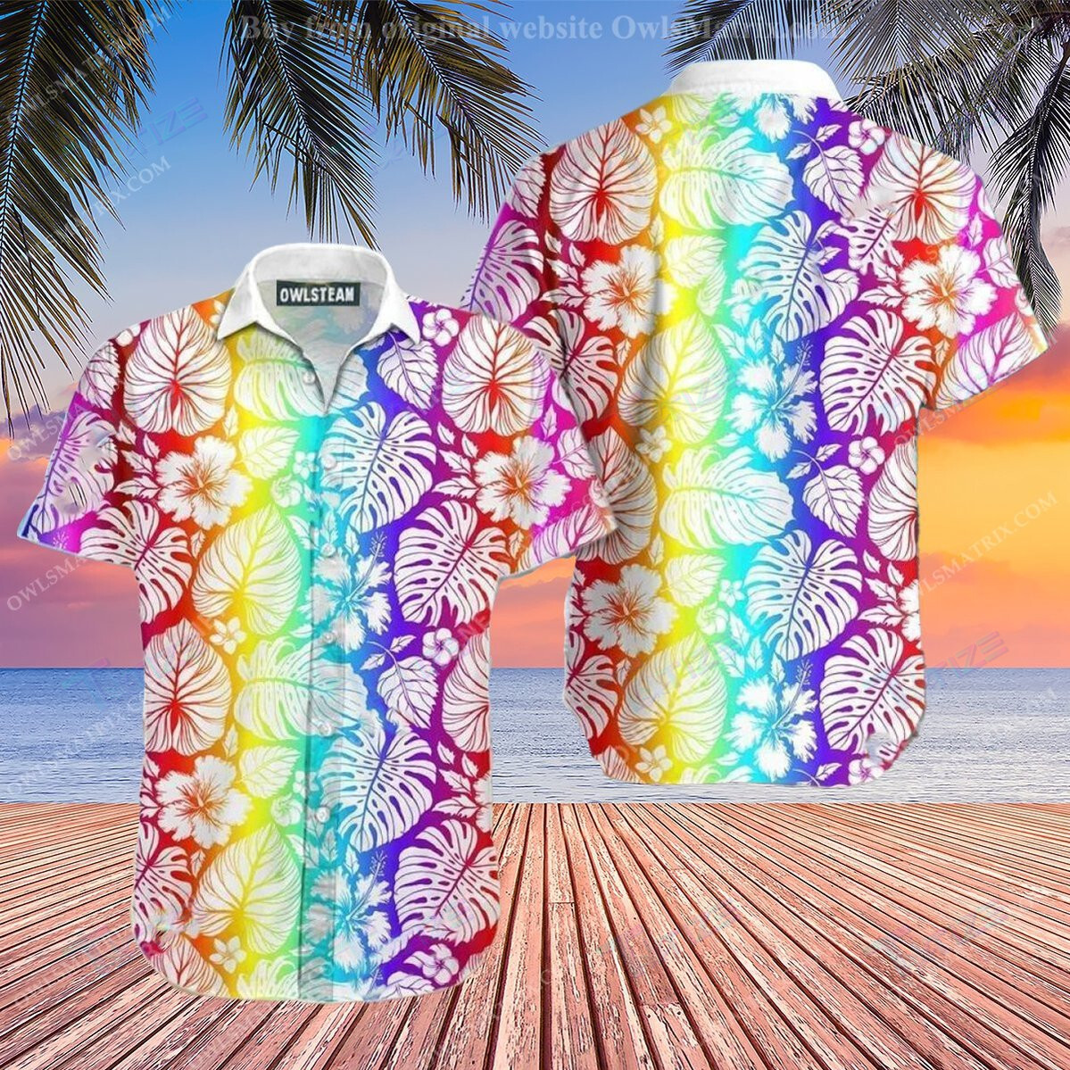 Lgbt Tropical All Over Printed Hawaii Shirt Size S Ha28169