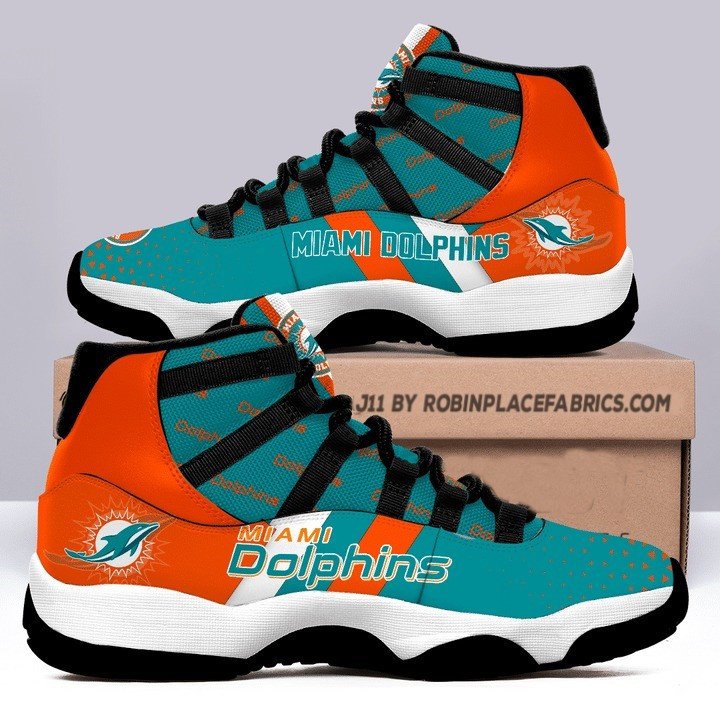 Miami Dolphins Air Jordan 11 Sneaker