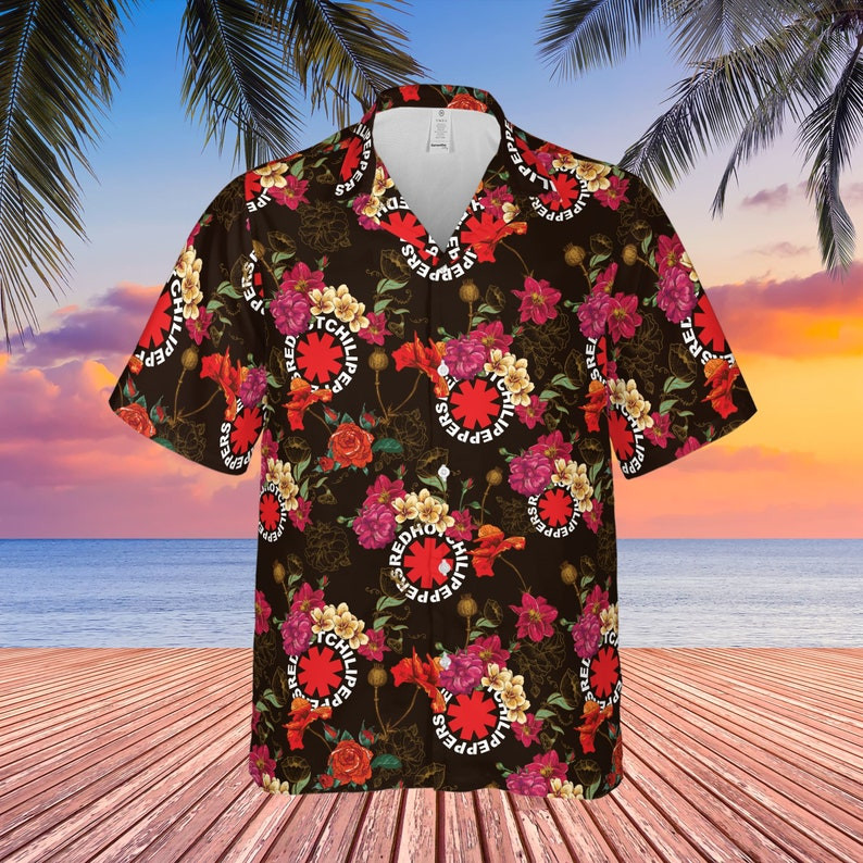 Red Hot Chili Peppers Rock Band Floral Pattern All Over Print Hawaii Shirt Ha47686