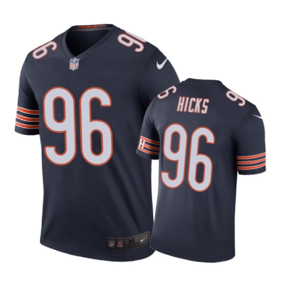 Chicago Bears #96 Akiem Hicks Nike Color Rush Navy Jersey