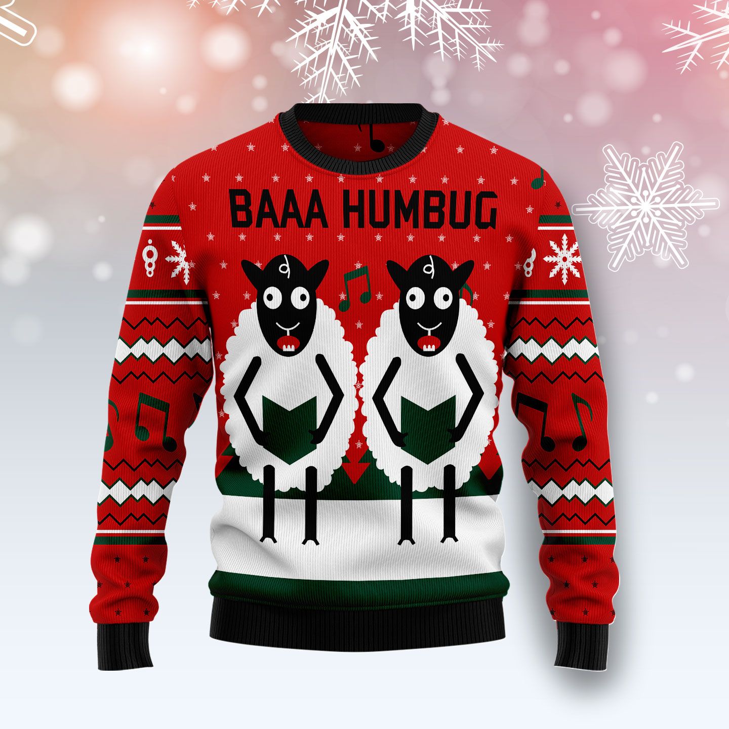 Sheep Lalala Ugly Christmas Sweater | For Men & Women | Adult | Us4335