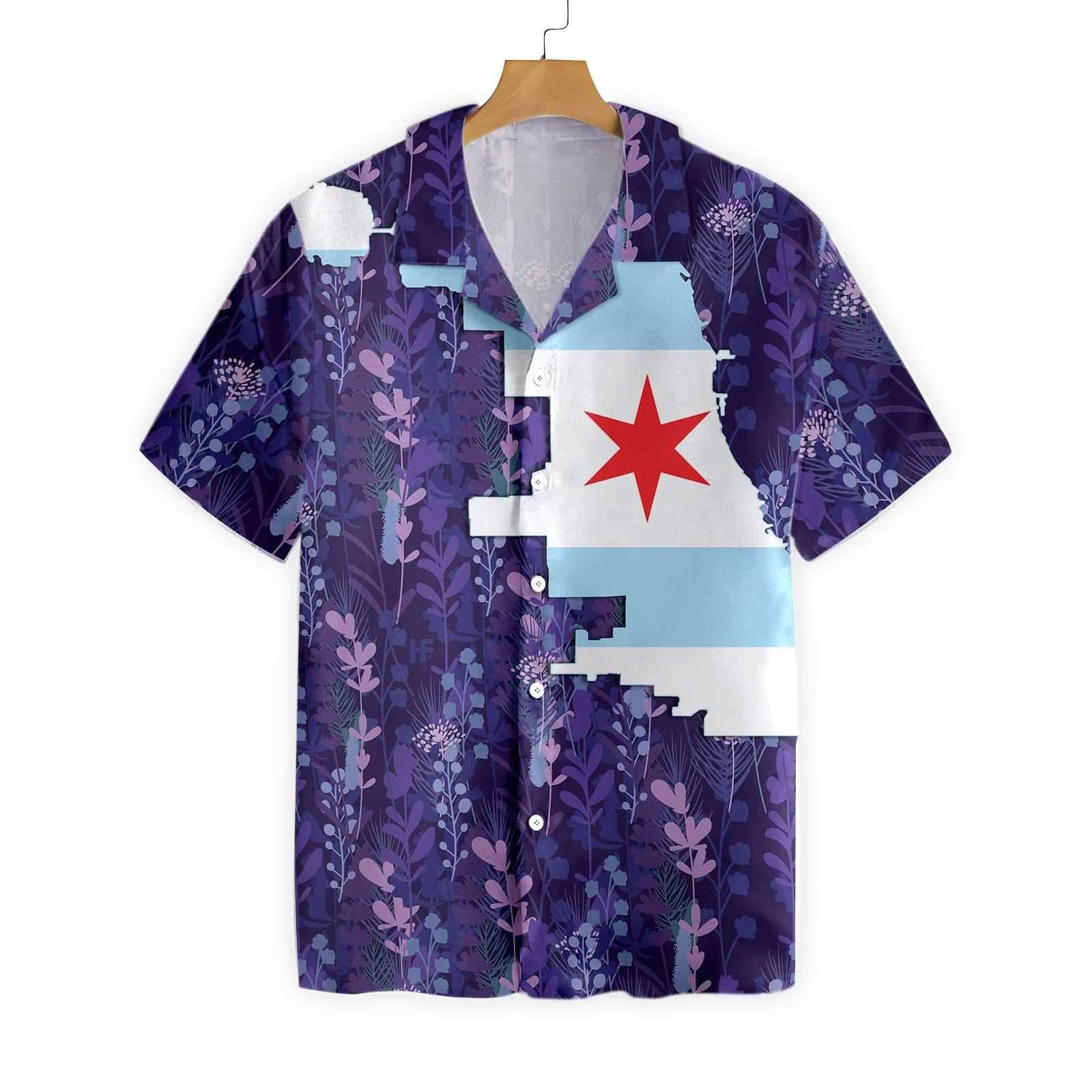 Chicago Bluebonnet Hawaii Shirt Ha69034