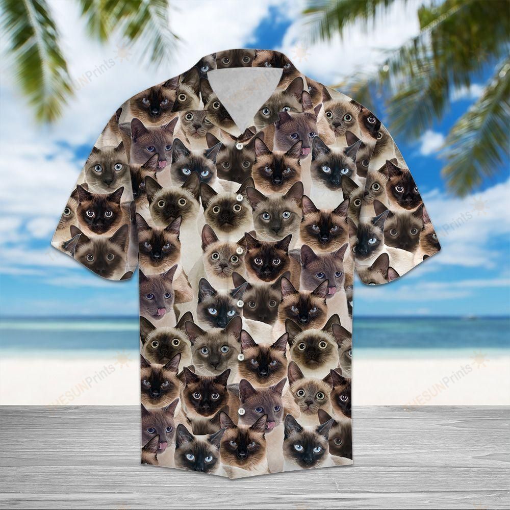 Siamese Awesome Hawaiian Shirt Ha96449