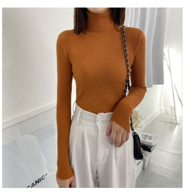 Women Sweaters 2021Autumn Winter Tops Korean Slim Women Pullover Knitted Sweater Jumper Soft Warm Pull Femme alx