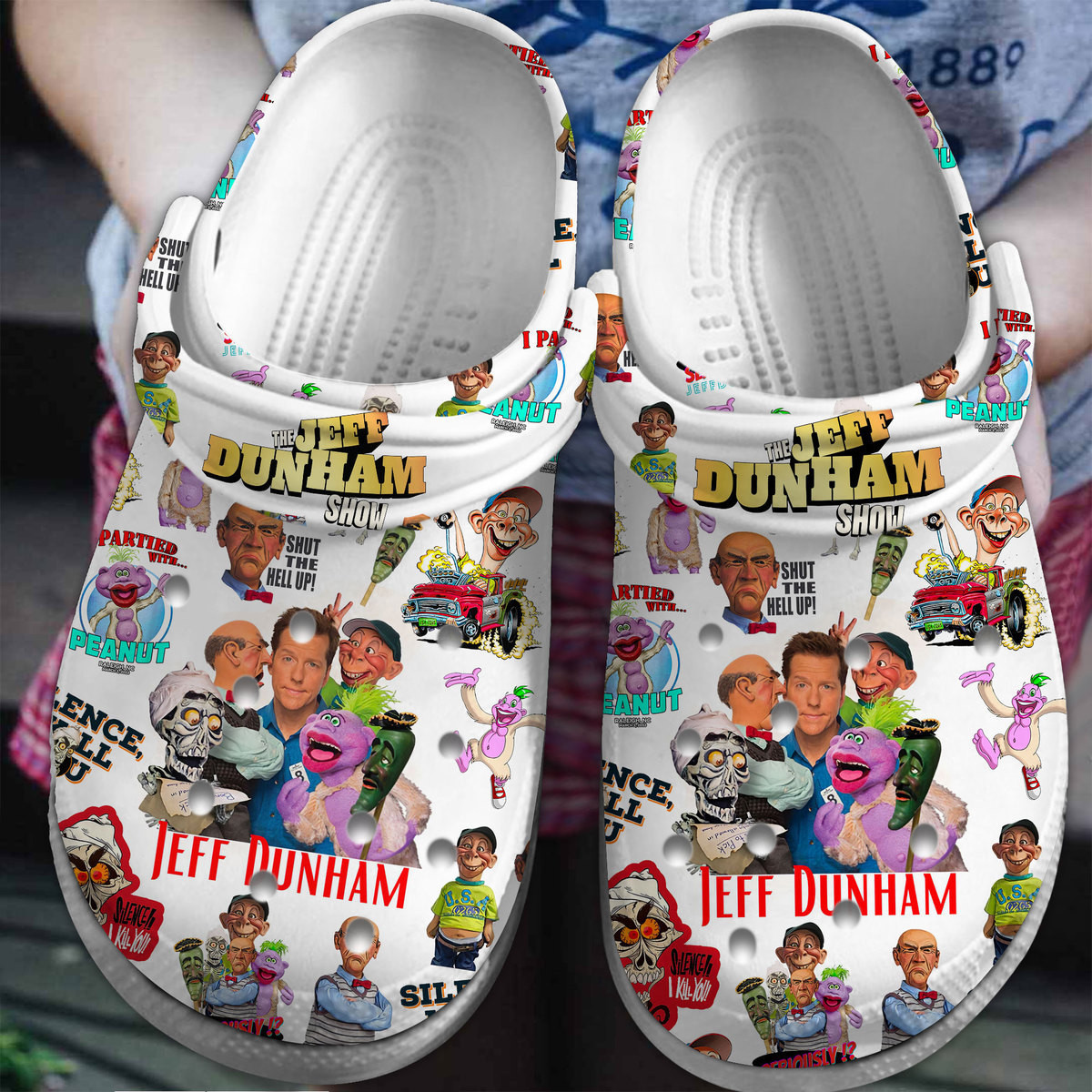 Premium The Jeff Dunham Show TV Series Crocs Crocband Clogs Shoes Comfortable For Men Women and Kids