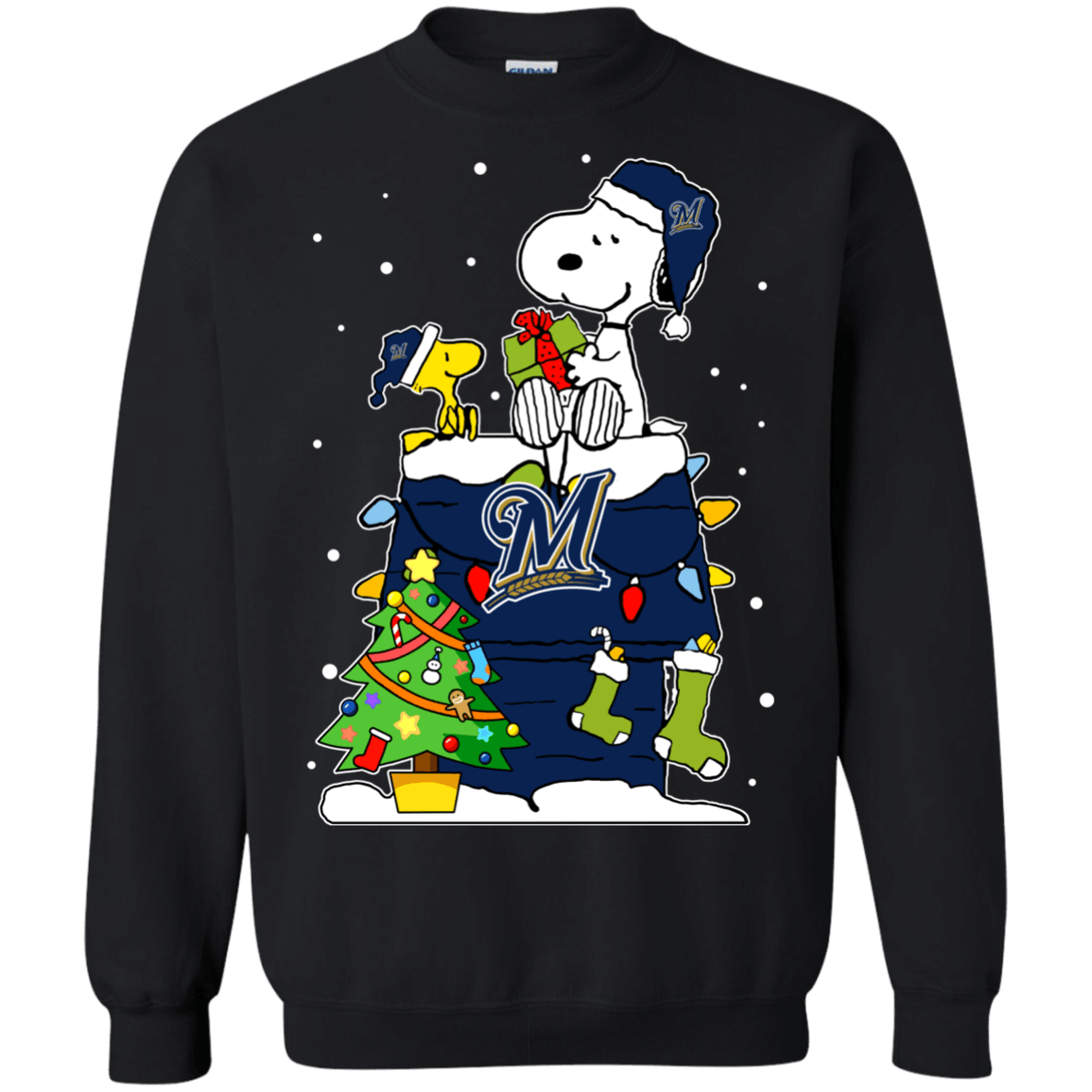 Buy Milwaukee Brewers Snoopy Ugly Christmas Sweaters Shirts