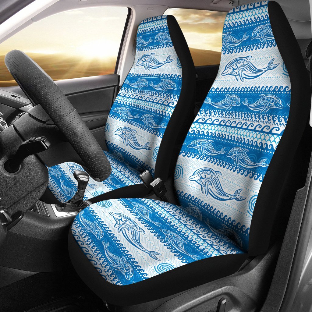 Dolphin Tribal Print Pattern Car Seat Covers