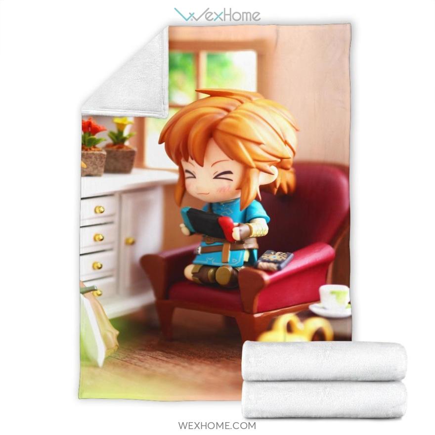 Cute Legend Of Zelda Art Design Premium Blanket