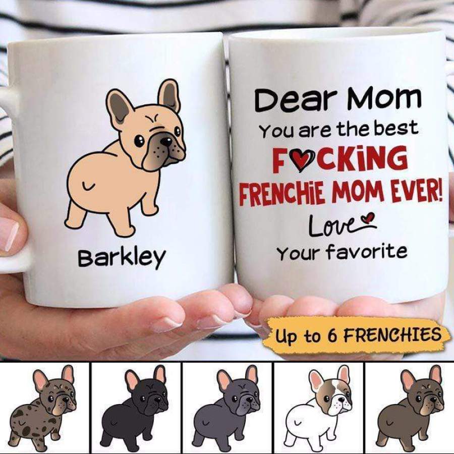 French Bulldog Best Dog Mom Dad Personalized Mug