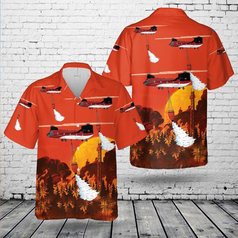 Transport Heavy Lift Helitack Boeing Ch 47D Chinook  Hawaiian Shirt | For Men & Women | Adult | Hw9530